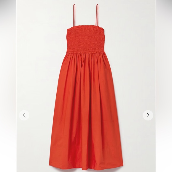 Apiece Apart Vibrant Orange A-Line Skirt - Picture 1 of 8